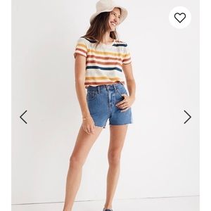 Madewell High-Rise Denim Shorts: Pieced Edition